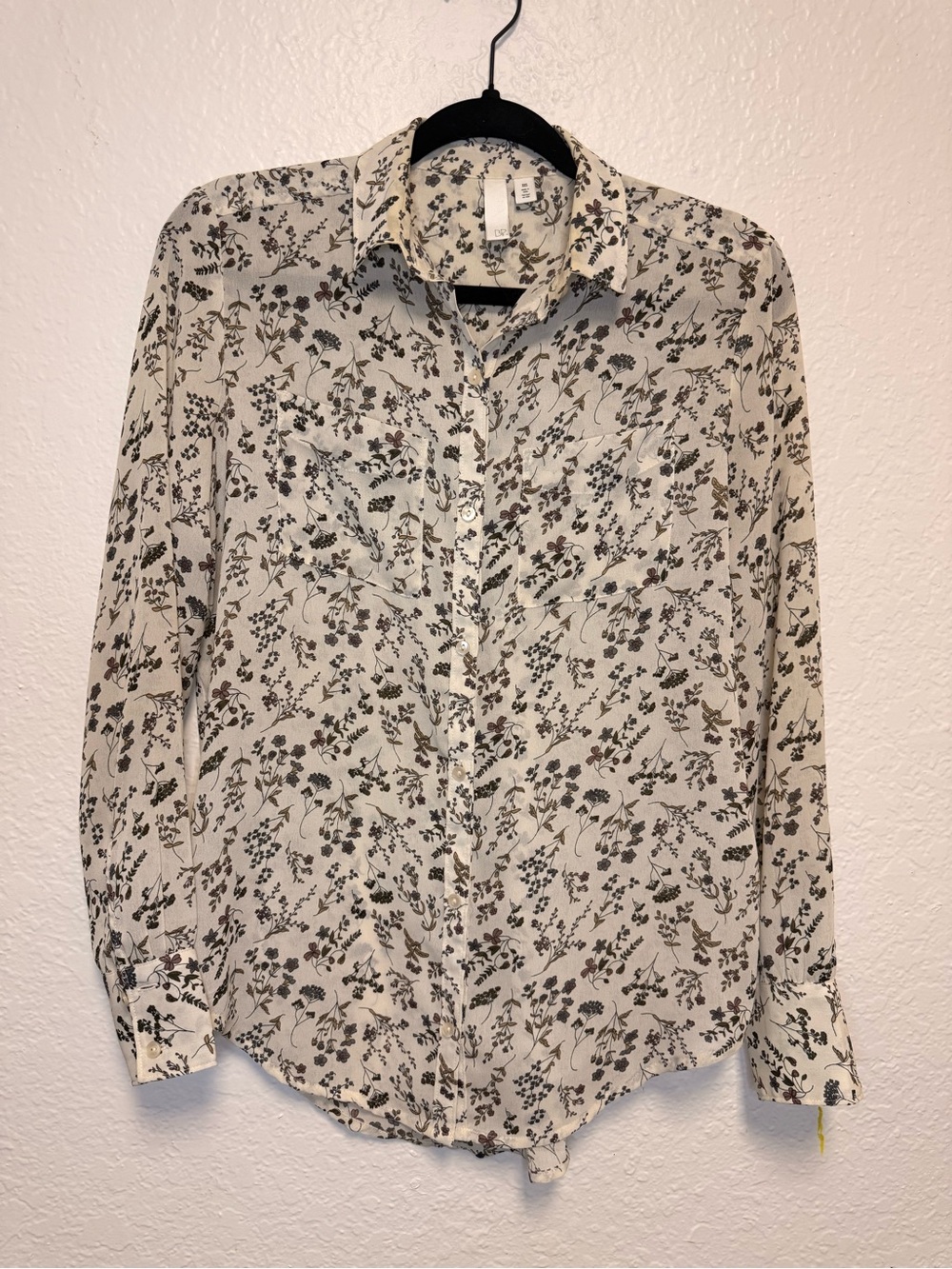 bp Cream Floral Button-Down Shirt